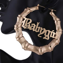 Load image into Gallery viewer, **CUSTOM GlaMED ID BAMBOO EARRINGS**
