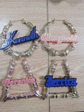 Load image into Gallery viewer, **CUSTOM GlaMED ID BAMBOO EARRINGS**
